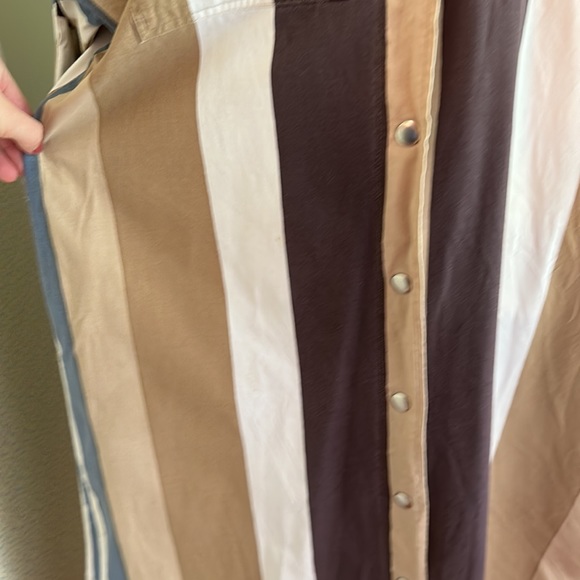 VINTAGE Marimekko Snap Shirt Dress, Size L - Picture 3 of 9